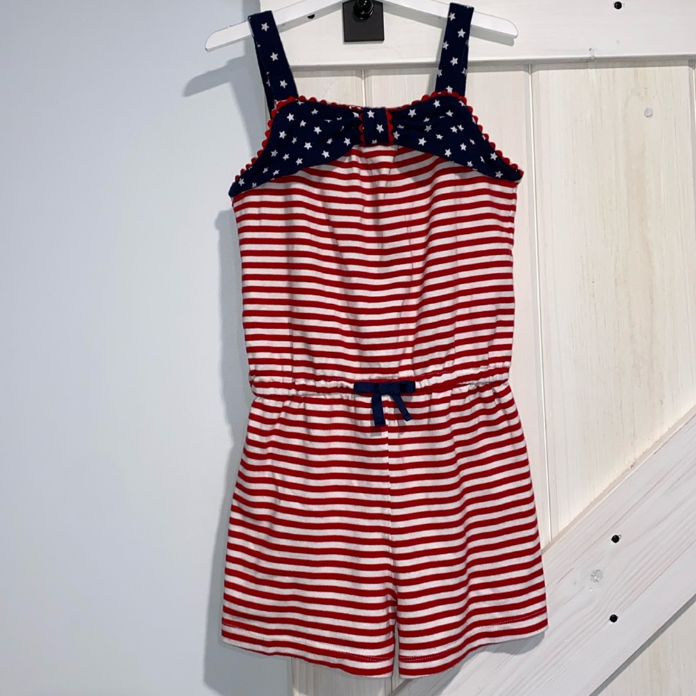 Gymboree Girls Striped American Cutie Romper
